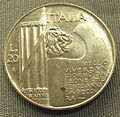 Italia, 20 lire di vittorio emanuele III, 1928.JPG