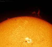 Prominence on today's Sun - Flickr - upsidedown astronomer.png