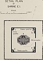 "DETAIL PLAN OF SHRINE E. I." showing two walls with "Tibetan sgraffito" and one with "Chinese sgraffito" detail, from- Endere Fort BLER8 AK2 PLXXXVI PLAN (cropped).jpg