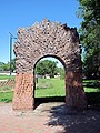 "27th Street Hearth", Elaine Hammer Bridge plaza, Lincoln, Nebraska, USA.jpg