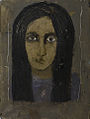 "Friend" Goldfaced series, egg tempera , gold leaf on wood 32X24,5.jpg