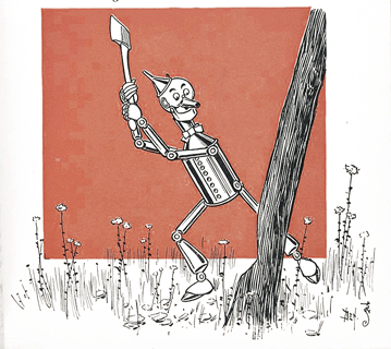 Tin Woodman Chopping