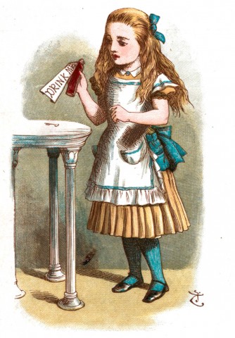 Drink Me: Alice by Tenniel