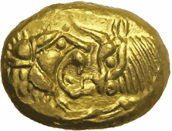 Lydian gold coin time of Croesus